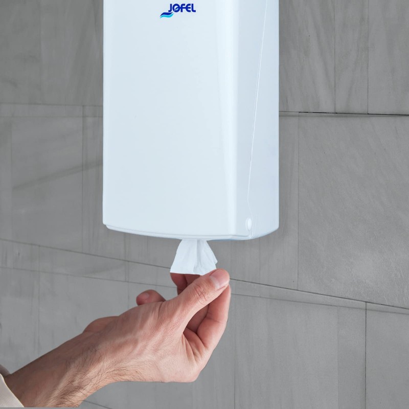 Hexotol AG32000 plastic hand towel dispenser - white 14 x