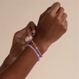 Tennis Bracelet for Women Gold Sliver Classic Cubic Zirconia Tennis Bracelet Adjustable Red Green Pink Bracelets Jewelry Gifts