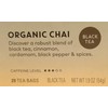 Tazo Organic Chai Black Tea -- 20 Tea Bags