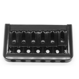 harpfeas 52.5mm Fixed Hardtail Bridge Non-tremolo Electric Guitar Bridge for 6 String Fender Strat Stratocaster Tele Telecaster Guitar Replacement (Black)