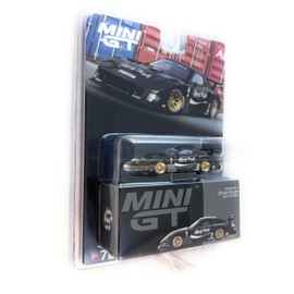 Diecast Collectibles Model Car Compatible with Mini GT 1:64 (3") Scale Mazda RX-7 LB Super Silhouette – Liberty Walk Black Model