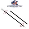 6ft Spinning Flag Pole - Black Flag Pole & Silver