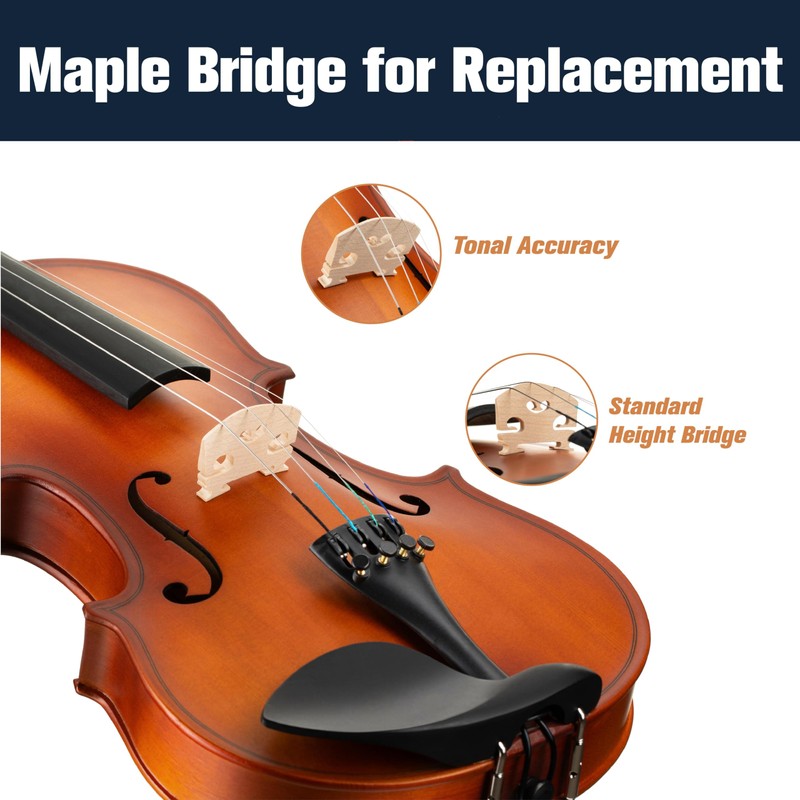 Mendini by Cecilio Violin 4/4 Full Size Kit For Beginners