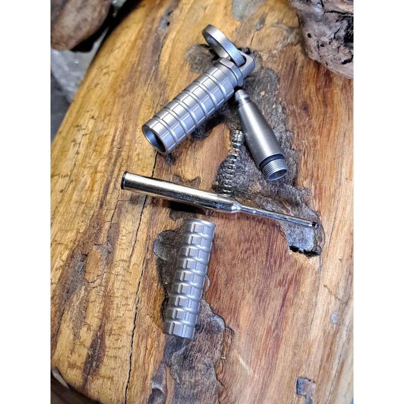 Unbranded Pro Series Mini Titanium Quick-Release Ball Point Pen.