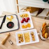 Lullaby 3 Sectional Plastic Serving Tray 14.2" x 9", 3
