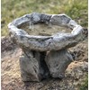 Athena Garden Inc. Natrual Organic Balancing Rock Bird Bath Bowl,