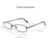 EYE ZOOM 3 Pack Classic Readers Rectangular Metal Reading Glasses