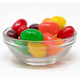 WinCrest Jumbo Jelly Beans || Gummy Candy - 2 Lb Tub (Assorted Fruit)