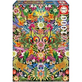 Educa - Puzzle de 1000 Piezas para Adultos  Tucán, Catalina Estrada. Medidas 48 x 68 cm. Incluye el Pegamento para Puzzles FixPuzzle. Desde Hace 14