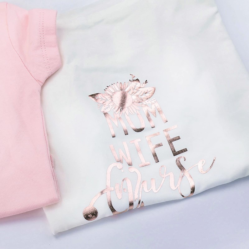 Metallic HTV 12" X 6ft Heat Transfer Vinyl Roll Rose