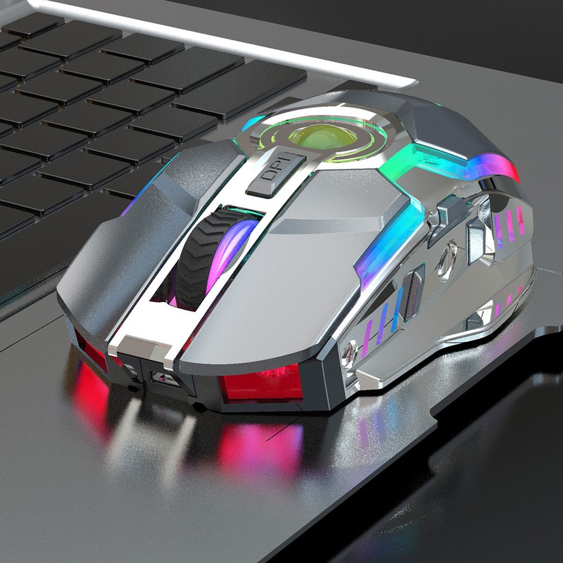 T30 Gaming Mouse 2.4G Wireless Charging Mechanical Colorful Backlight Game