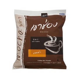 Khao Shong Instant Coffee Mixed Mocha 22g. (Pack of 30 Sachets)