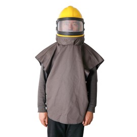 LuckyHigh Sandblast Helmet Sandblasting Hood AIR Supplied Safety Protective Tool with Cloak
