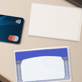 Protector Sleeves for Cards | 10X Social Security Cards PVC Protector Sleeves | Water Resistant Slim Protective Covers for Women Men Teen