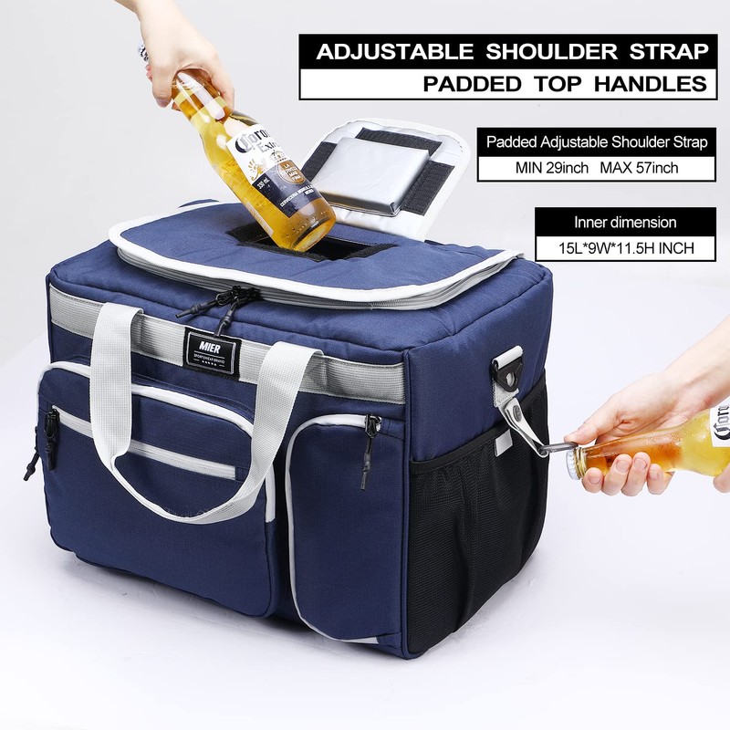 MIER 30L Extra Large Soft Cooler Bag with Bottle Opener