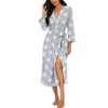 PrinStory Women Dressing Gowns Causal Kimono Robes Long Bathrobe Soft