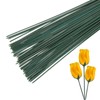 PATIKIL 12 Inch Floral Stem Wire, 100 Pcs Plastic Floral