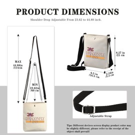 TV Show Inspired Dragonfly Inn Cosmetic Crossbody Bag for Fans Fandom (Dragonfly INN CB EU)