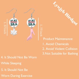 In My Pretty Era Earring Trendy Sorority Gift Pink and Green Sorority Sister Gift for Sister (PRETTY Er CA)