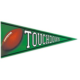 Football Pennant Cutout Party Accessory (1 count)