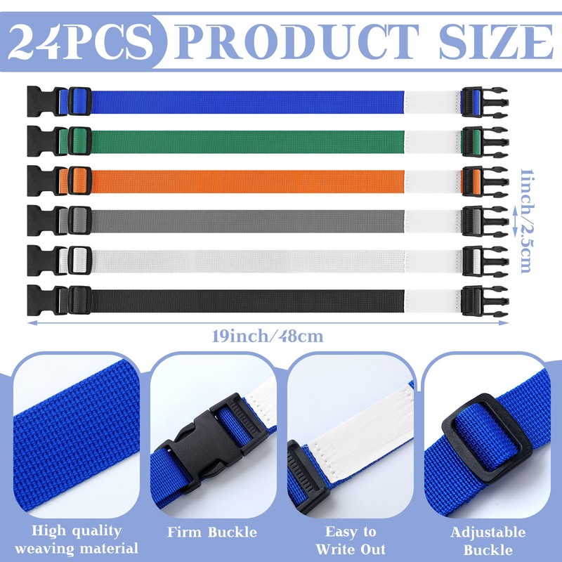 Lineshading 49 Pcs Laundry Strap Sock Clips Set Includes 24