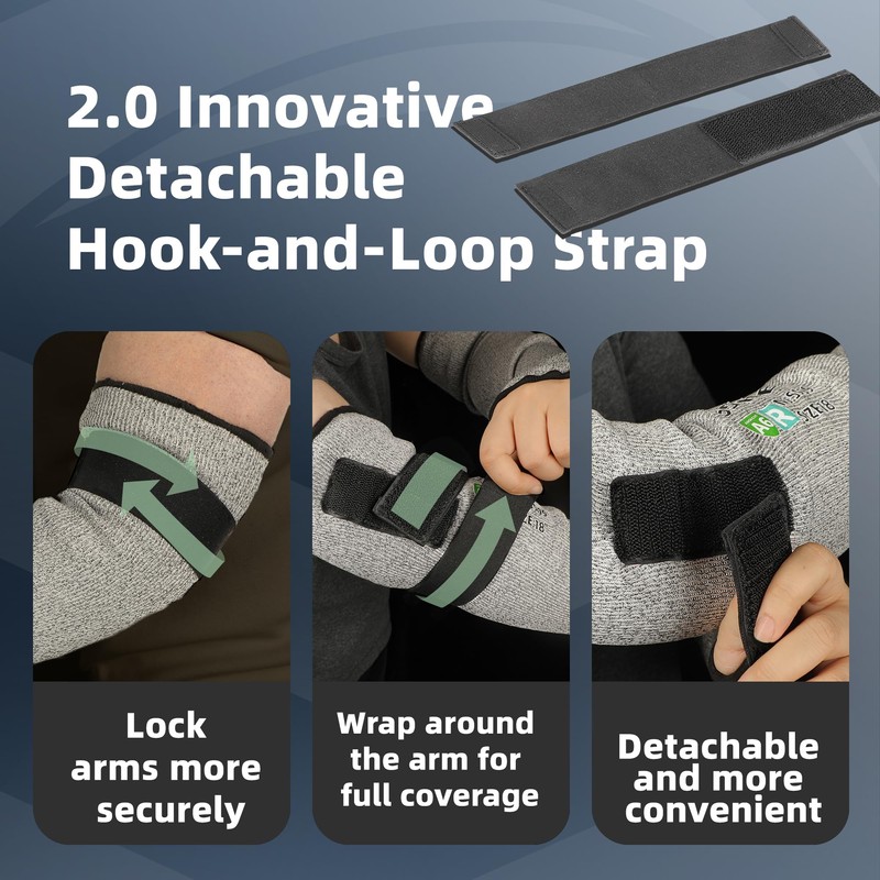 Schwer 2 Pairs PRO-SKIN ANSI A6 Cut Resistant Sleeves With