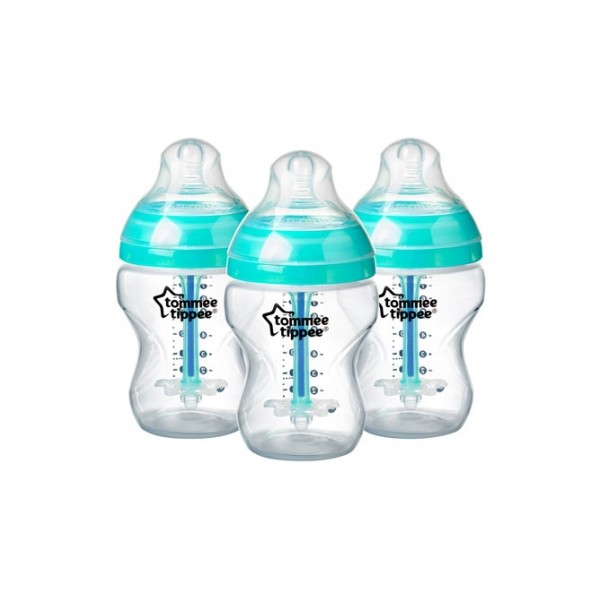 Tommee Tippee Advanced Anti-Colic 3 Baby Bottles 260ml 0 Month and +