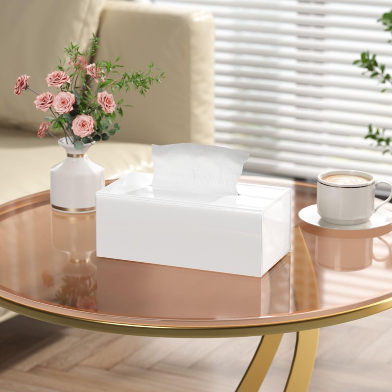AITEE Acrylic Cosmetic Tissue Box: 25 x 13 x 9