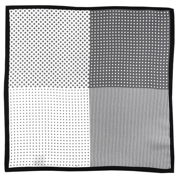 TigerTie Multi Designer Silk Hanky Spots and Stripes – Pochette