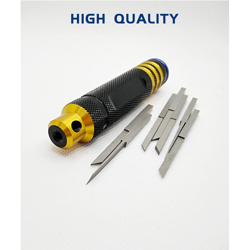 HOPLEX Panel Line Scriber Model Chisel with 0.1/0.2/0.4/0.6/0.8/1.0/2.0mm Blade Resin