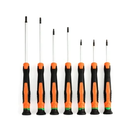 Vanquish 7 Piece Small Screwdriver Set Precision Torx Mini Screwdriver Set T5, T6, T7, T8, T9, T10, T15 For Eye Glass/watch/laptop/jewelers/computer Repairing 2168