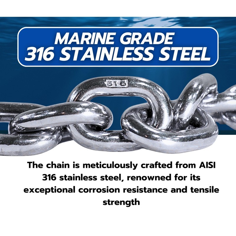 MarineNow 1/4" G43 ISO AISI 316 Marine Grade Stainless Steel