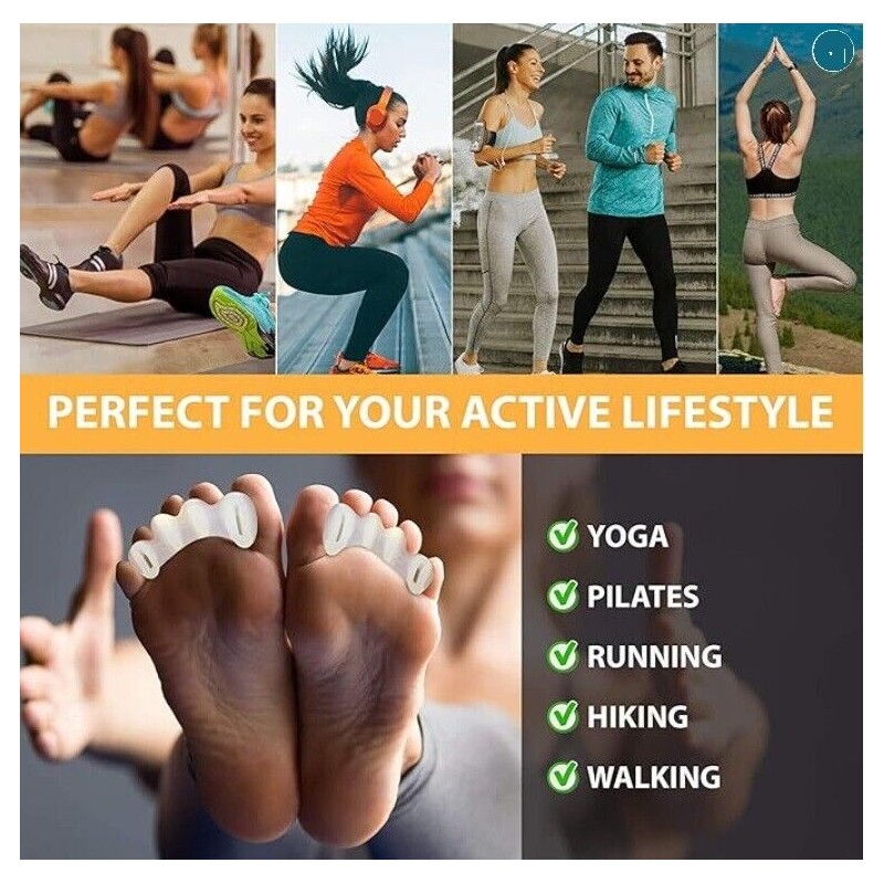 Healthy Happy Long Life Toe Separators Correct Your Toes Spacers