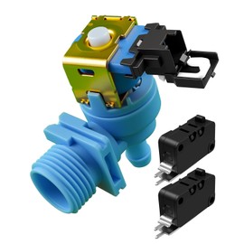W10327249 Dishwasher Water Inlet Valve and Float Switch Assembly Fit for Wtchen Aid Kenmore Amana Maytag Jenn-Air Replace W10327249 W10195047 W10327249 AP6019618 AP6016738