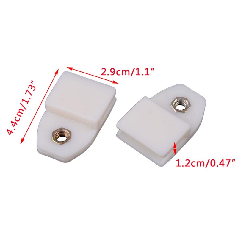 HERIS 2pcs Window Door Glass Channel Clips Sash Pivot Fits