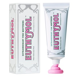 EUTHYMOL Whitening Toothpaste (3.7fl oz) - Stain Removal in 2 Weeks, Long-Lasting Freshness for Sensitive Gum & Teeth. Bad Breath, Cavity Prevention. Recyclable Aluminum Tube