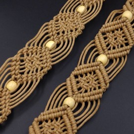 Cinlan Women's Bohemian Style Rope Braid Waist Belt (Style1)