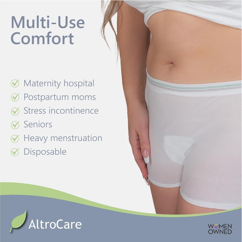 5-Pack Disposable, Postpartum and Incontinence, Seamless Mesh Underwear