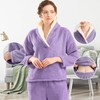 BOSECETA Fluffy Pajamas Set for Women Soft Comfy Fleece Pjs