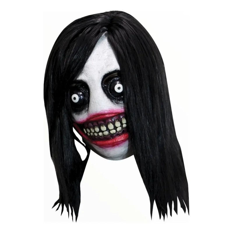Máscara Jeff The Killer Creepypasta Halloween Terror Asesino Blanco Creepy