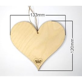 Wooden Heart For Granny