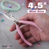 INJOYTEC Mini Round Concave Pliers Jewelry Making Pliers Wire Bending