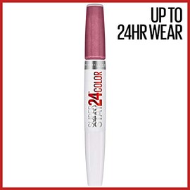 Maybelline SuperStay 24 2-Step Liquid Lipstick Makeup, Perpetual Plum, 1 kit