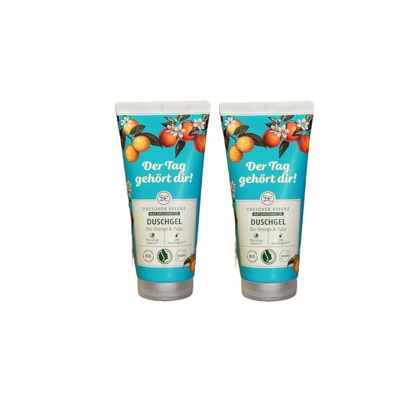 2er Pack Dresdner Essenz Duschgel DerTag gehört dir! Bio-Orange &