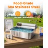 3 Gallon Automatic Chicken Waterer, Real 304 Stainless Steel Metal