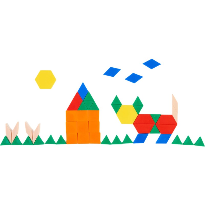 DOHE Educa - Geometric Building Blocks for Children (Pack of