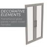 ClosetMaid Modular Storage Pair Set, 2 Glass Pane Doors, Wood