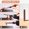 16PCS 1/4"-20 x 2 Hanger Bolts Kit & 1PCS 1/4"-20