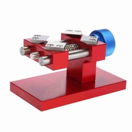 Ejoyous - Abridor de bisel para reloj, herramienta de reparación de relojes, herramienta de reparación de relojes, de 38 a 40 mm de diámetro, cubierta trasera (rojo o plateado), Rojo -, Abridor de