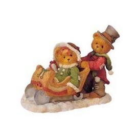 Cherished Teddies Lindsey & Lyndon Walking in a Winter Wonderland 141178